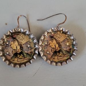 Alice In Wonderland earrings